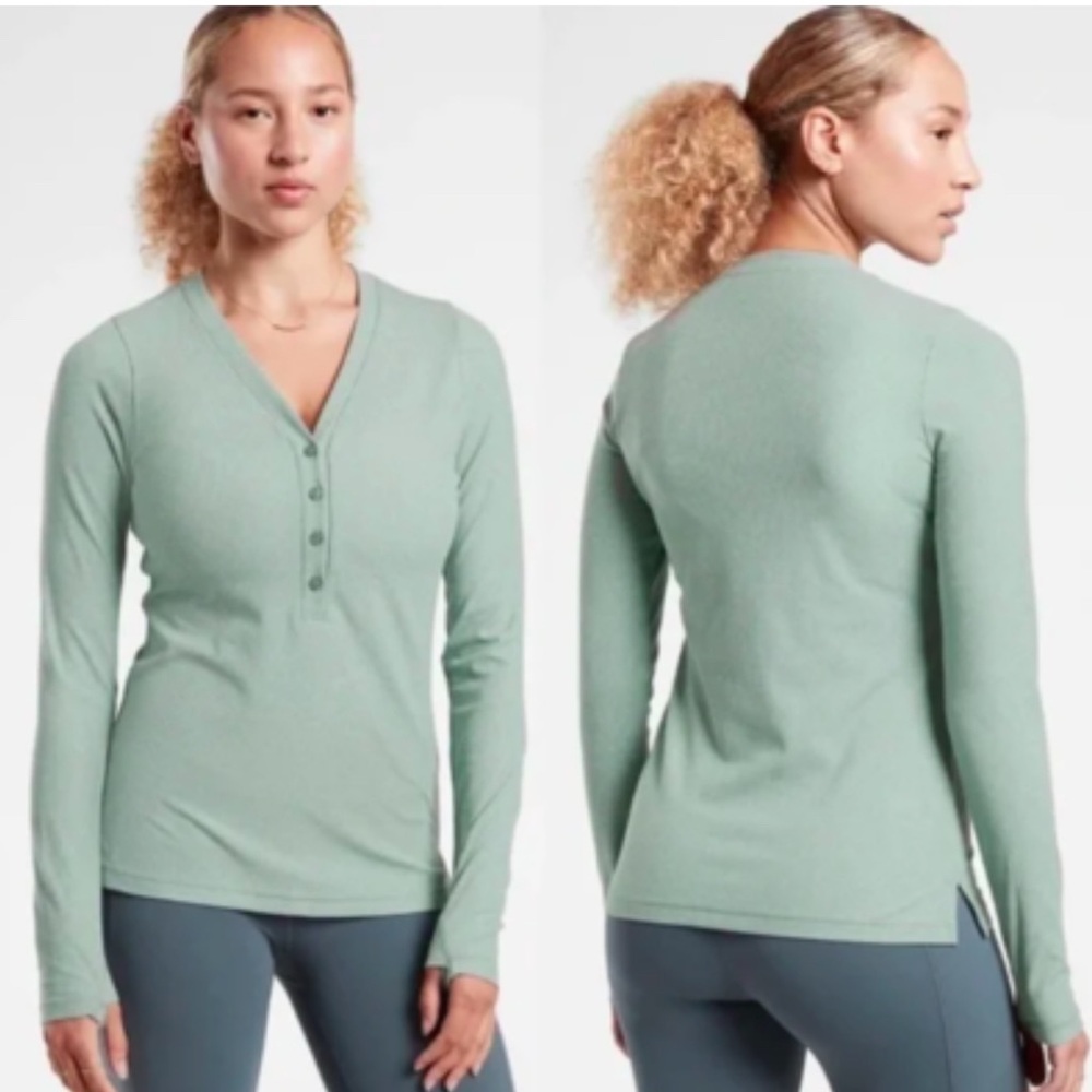 Athleta Uptempo Ribbed Henley